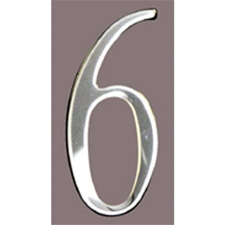 MAILBOX ACCESSORIES Mailbox Accessories SS2-Number 6 Stnls Steel Address Numbers Size - 2  Number - 6-Stainless Steel SS2-Number 6